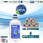 PACKAGES OF 5 BOXES : DESA MINERAL WATER 5500ML