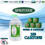 PACKAGES OF 100 BOXES : SPRITZER MINERAL WATER 9.5L