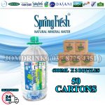 PACKAGES OF 50 BOXES : SPRINGFRESH MINERAL WATER 6000ML
