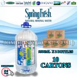 PACKAGES OF 10 BOXES : SPRINGFRESH MINERAL WATER 9500ML