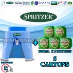 SPRITZER DISPENSER + PACKAGE OF 5 CARTON MINERAL WATER SPRITZER 6L x 2 BOTTLES